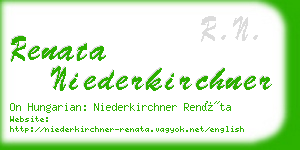 renata niederkirchner business card